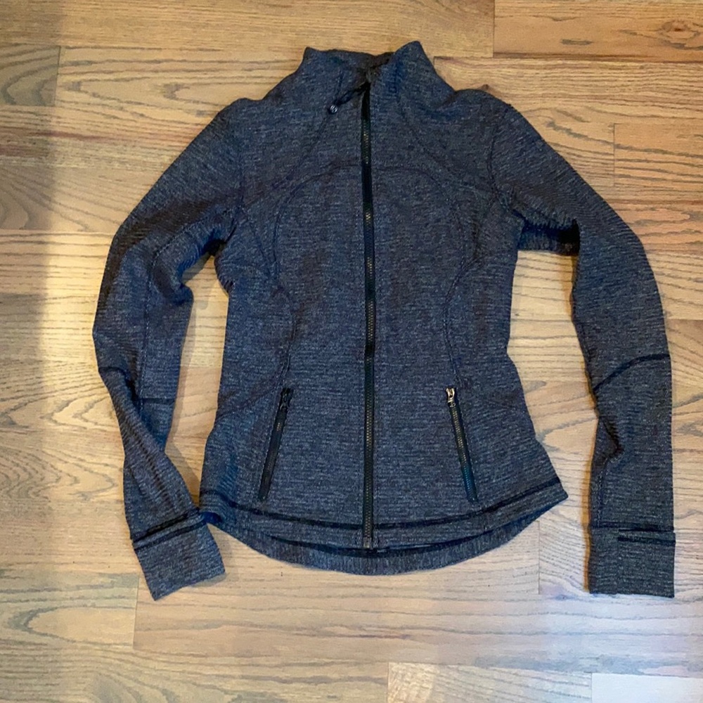 Grey and black Lululemon jacket